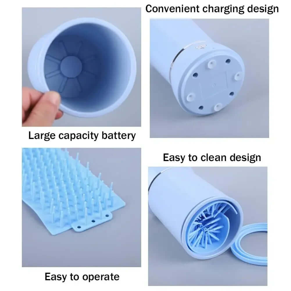 Electric dog paw washer – USB rechargeable automatic paw cleaner for dogs and cats by PawBuddies™