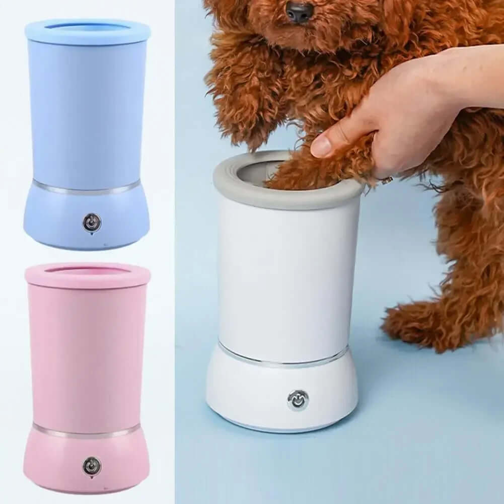 Electric dog paw washer – USB rechargeable automatic paw cleaner for dogs and cats by PawBuddies™