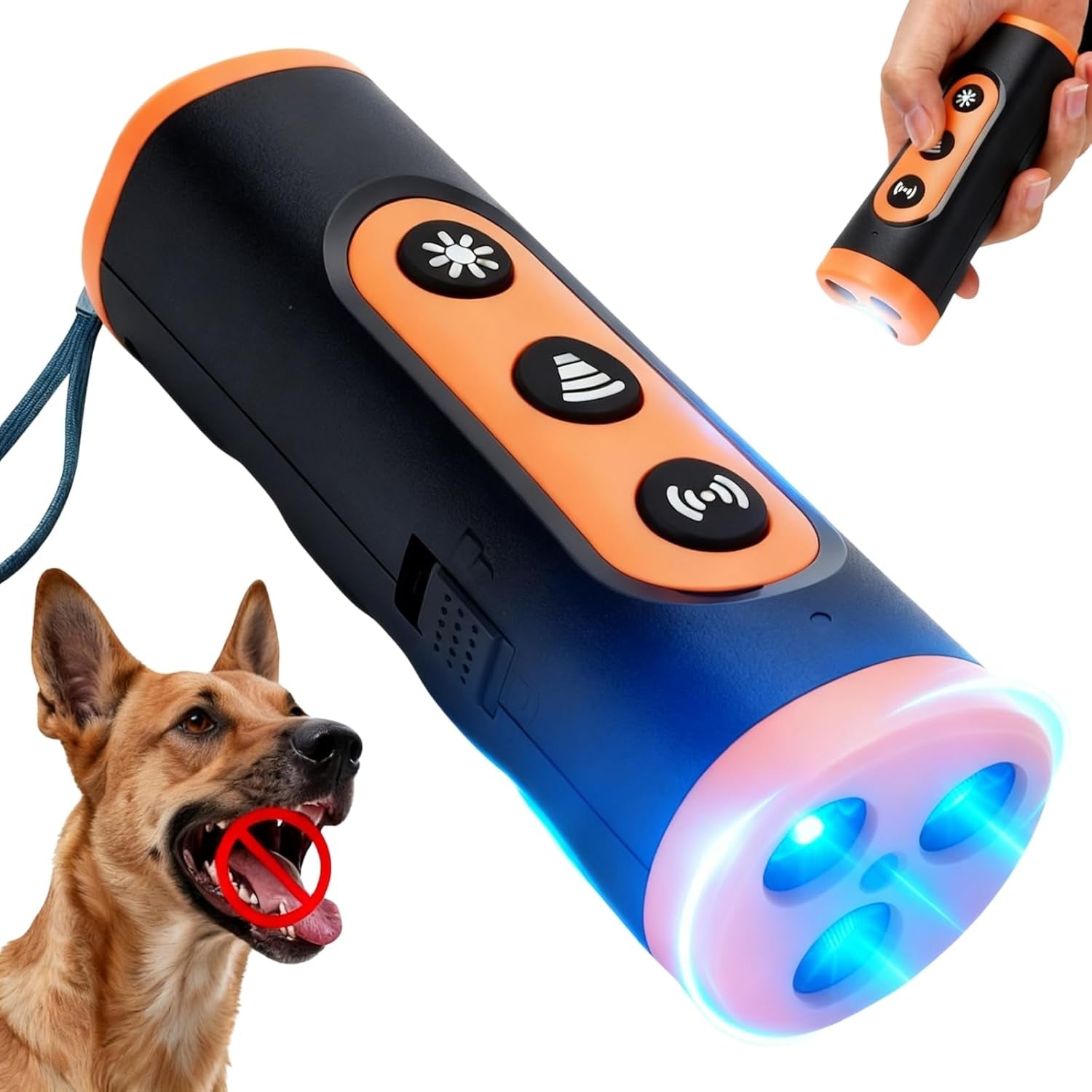 Anti bark trainer for dogs – PawBuddies™ ultrasonic bark deterrent with 35ft range