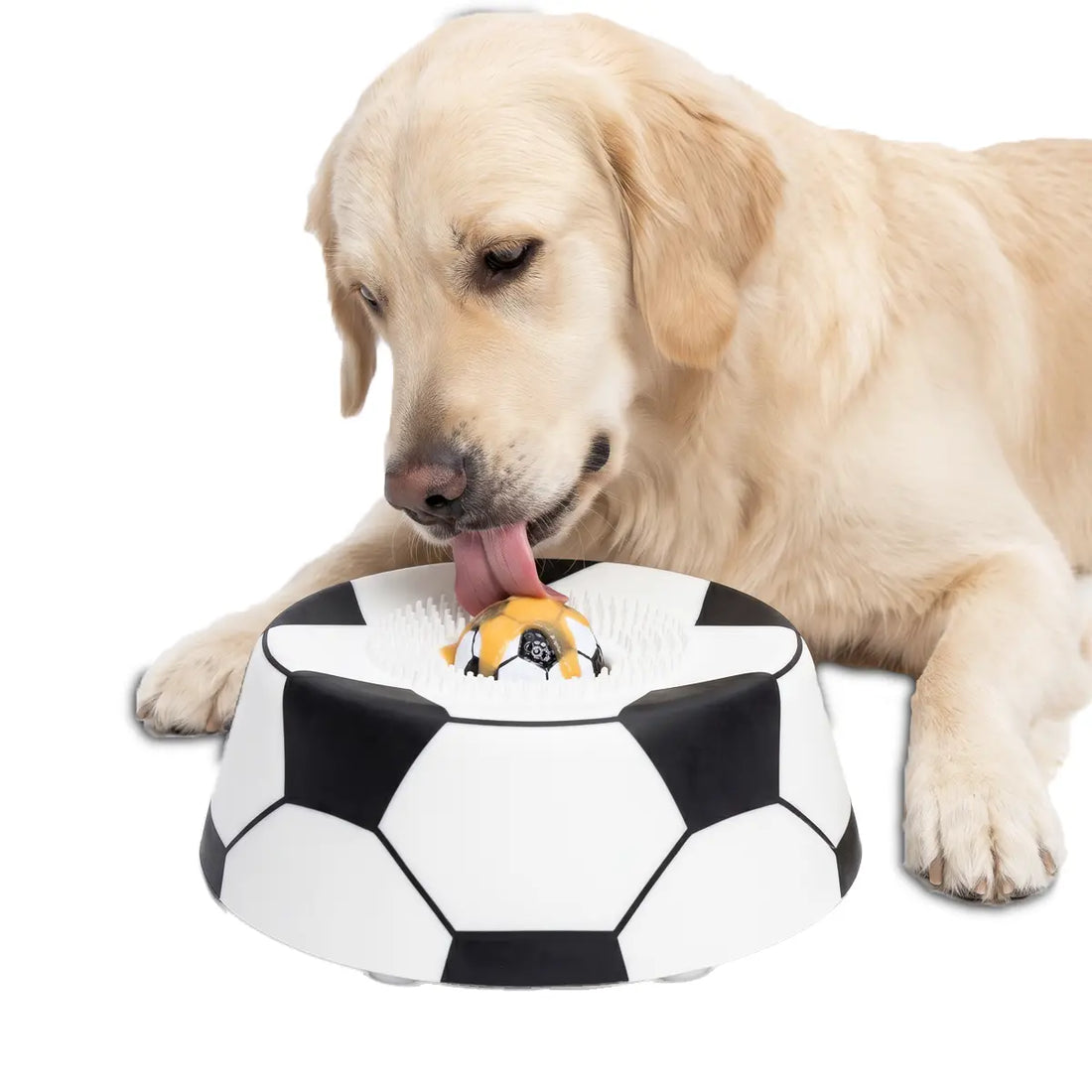 Suction cup dog bowl for no spill feeding and drinking