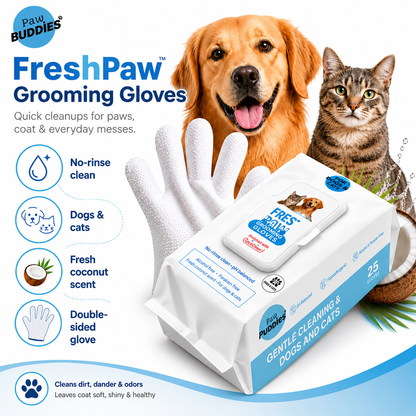 PawBuddies™ FreshPaw Grooming Gloves