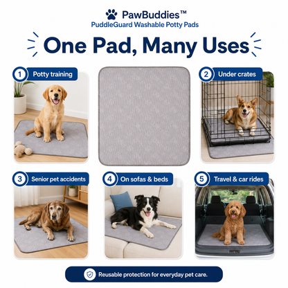 PawBuddies™ PuddleGuard Washable Potty Pads